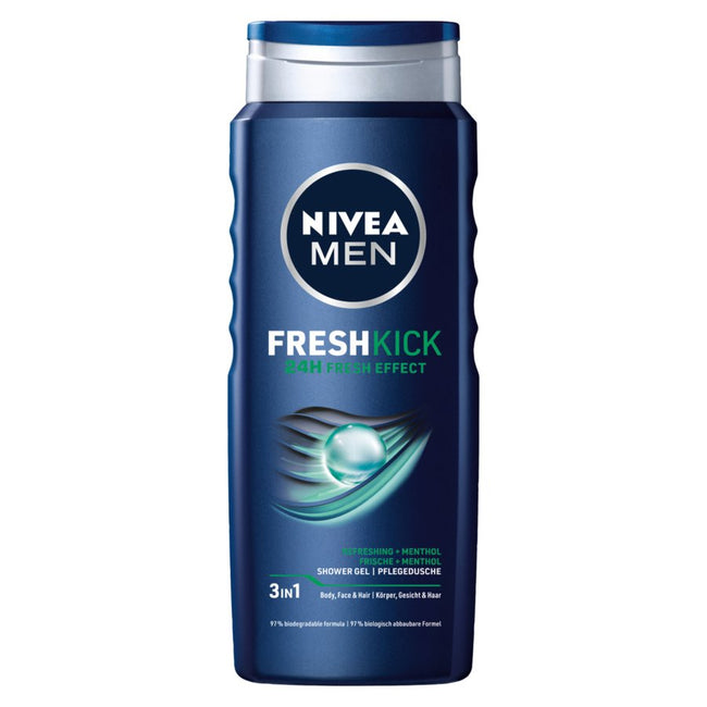 Nivea Men Fresh Kick 3w1 żel pod prysznic 500ml