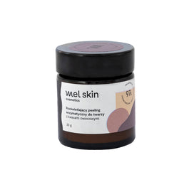 Mel Skin Rozświetlający peeling enzymatyczny do twarzy z kwasami owocowymi 20g