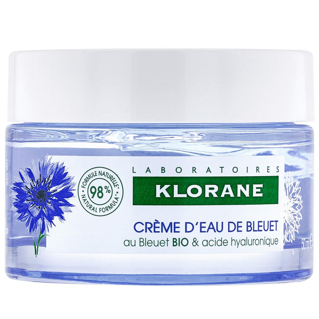 Klorane Cornflower Water Cream nawilżający krem do twarzy z organicznym chabrem 50ml