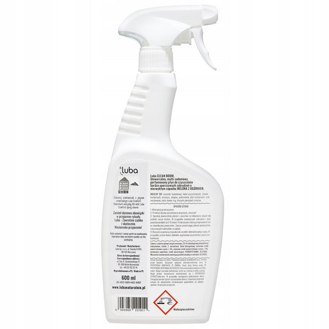 Luba Comfort Clean Boom uniwersalny płyn do czyszczenia Melon & Ogórek 600ml