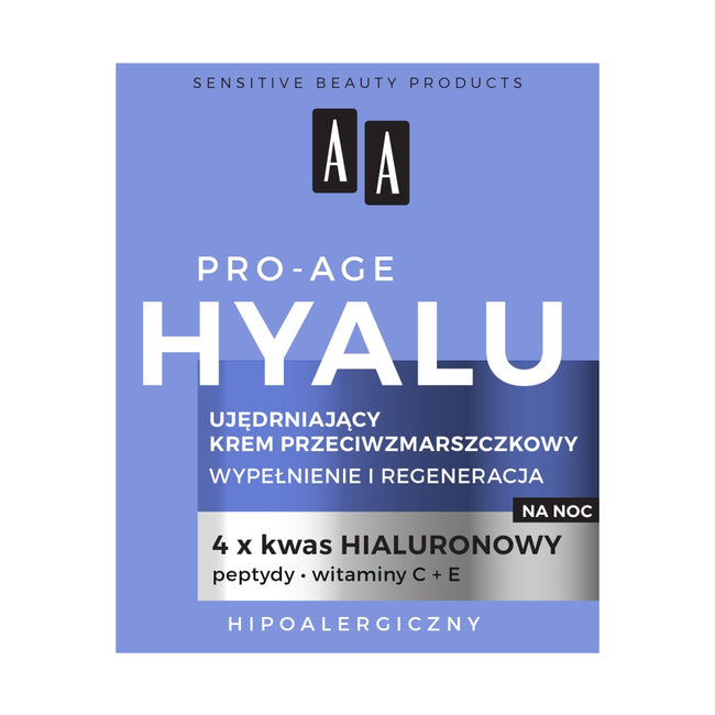 AA Hyalu Pro-Age ujędrniający krem przeciwzmarszczkowy na noc 50ml