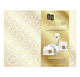 AA Technologia Wieku 5Repair 60+ Złota Kuracja zestaw krem na dzień 50ml + krem na noc 50ml + krem pod oczy 15ml