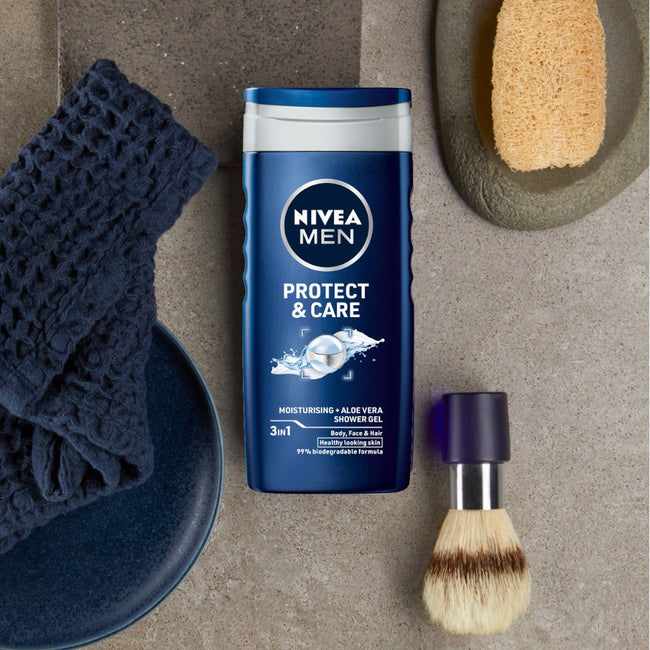 Nivea Men Tech Master zestaw pianka do golenia 200ml + balsam po goleniu 100ml + żel pod prysznic 250ml + antyperspirant w kulce 50ml