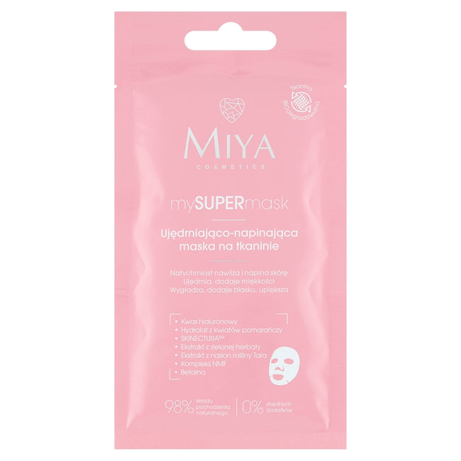 Miya Cosmetics MySUPERmask ujędrniająco-napinająca maska na tkaninie 1szt.