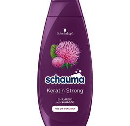 Schauma Keratin Strong wzmacniający szampon do włosów cienkich i łamliwych 400ml