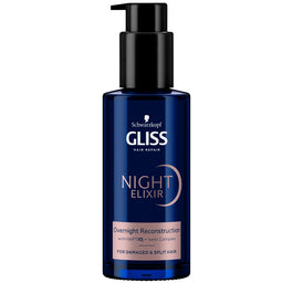Gliss Night Elixir Reconstruction regenerująca kuracja na noc bez spłukiwania do włosów zniszczonych i rozdwojonych końcówek 100ml
