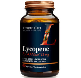 Doctor Life Lycopene likopen 15mg ekstrakt z pomidorów suplement diety 60 kapsułek
