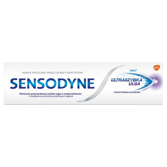 Sensodyne Ultraszybka Ulga pasta do zębów z fluorkiem 75ml