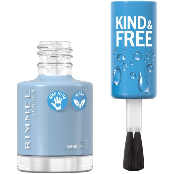 Rimmel Kind & Free wegański lakier do paznokci 152 Tidal Wave Blue 8ml