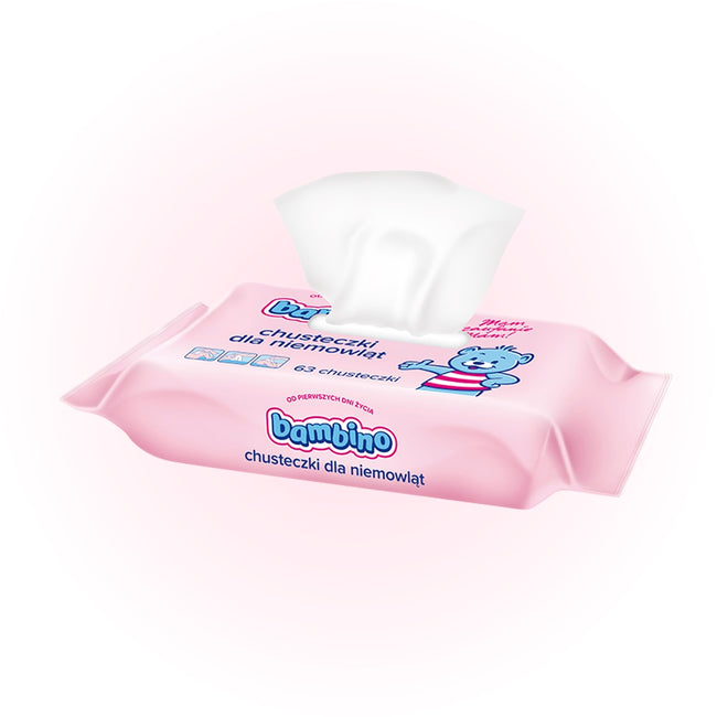 Bambino Chusteczki dla niemowląt 63szt.