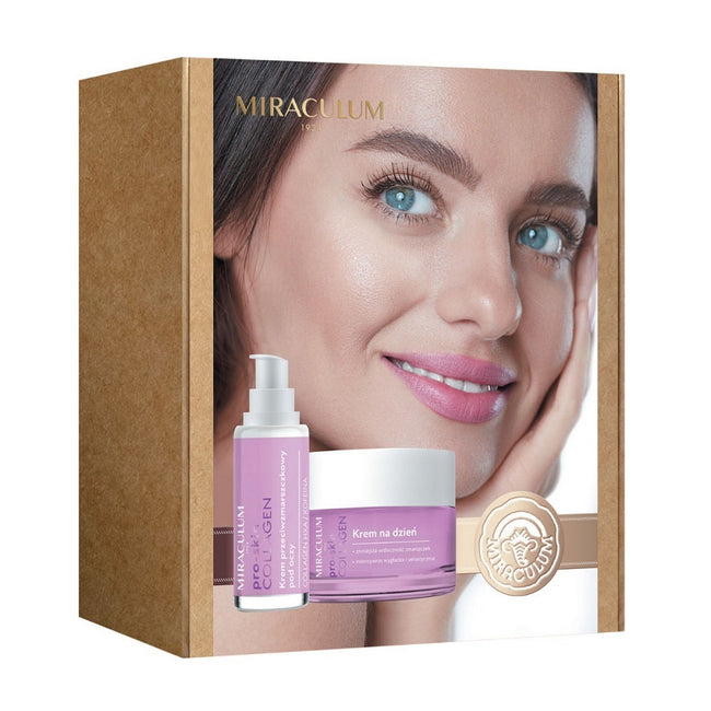 Miraculum Collagen Pro-Skin zestaw krem na dzień 50ml + krem przeciwzmarszczkowy pod oczy 15ml