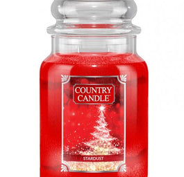 Country Candle Duża świeca zapachowa z dwoma knotami Stardust 652g