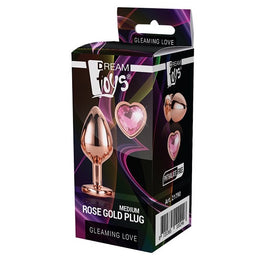 Dream Toys Gleaming Love Rose Gold Plug korek analny Medium