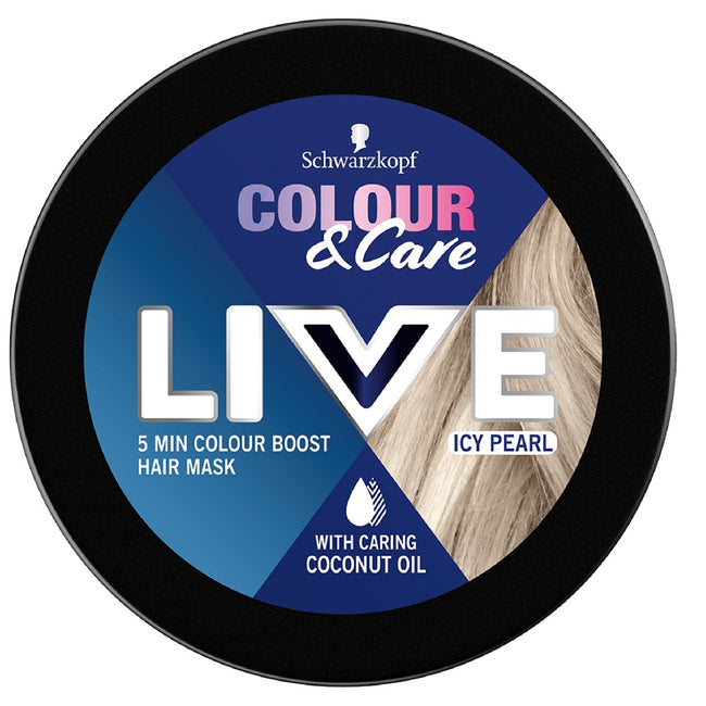 Schwarzkopf Live Colour&Care 5 minutowa koloryzująca i pielęgnująca maska do włosów Icy Pearl 150ml