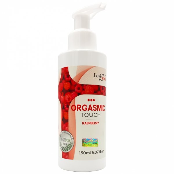 Love Stim Orgasmic Touch aromatyzowany olejek intymny Raspberry 150ml