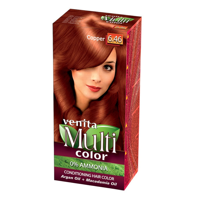 Venita MultiColor pielęgnacyjna farba do włosów 6.46 Miedziany