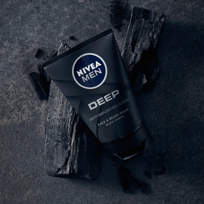 Nivea Men Deep Clean żel do mycia twarzy i zarostu 100ml