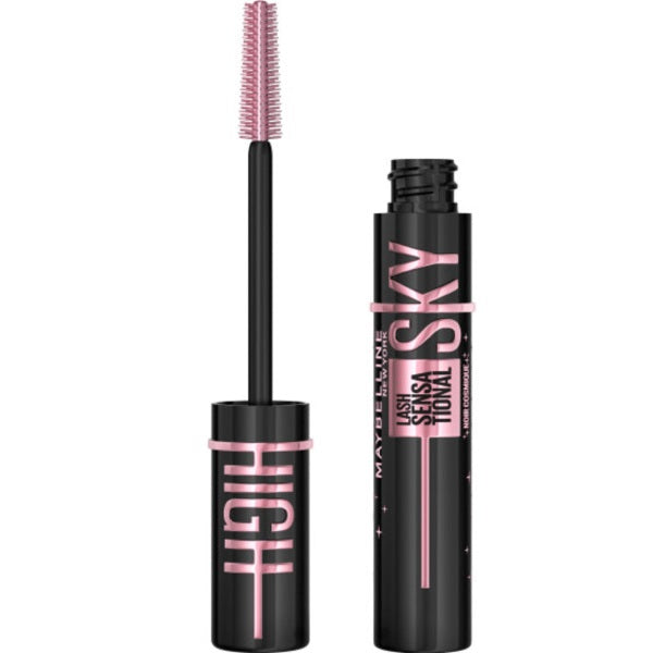 Maybelline Nieziemski zestaw Lash Sensational Sky High Mascara wydłużający tusz do rzęs Cosmic Black 7.2ml + Lifter Gloss błyszczyk do ust 001 Pearl 5.4ml