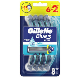 Gillette Blue 3 Plus Cool jednorazowe maszynki do golenia 8 szt.