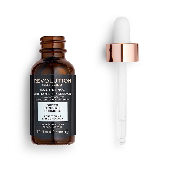 Revolution Skincare 0.5% Retinol With Rosehip Seed Oil przeciwzmarszczkowe serum nawilżające 30ml