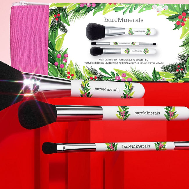 bareMinerals Limited Edition Face & Brush Trio zestaw trzech pędzli do makijażu