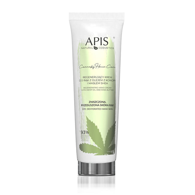 APIS Cannabis Home Care regenerujący krem do rąk z olejem z konopi i masłem shea 100ml