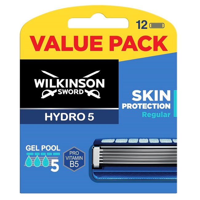 Wilkinson Hydro 5 Skin Protection Regular zapasowe ostrza do maszynki do golenia dla mężczyzn 12szt