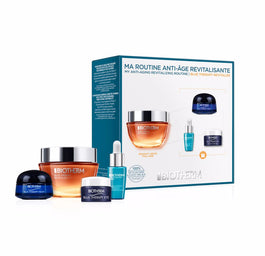 Biotherm Anti-Aging Revitalizing Routine Set zestaw Blue Therapy Revitalize Day 50ml + Blue Therapy Revitalize Night 15ml + Blue Therapy Revitalize Eye 5ml + Life Plankton Regeneration Serum Elixir 7ml