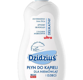 Dzidziuś Ultra delikatny płyn do kąpieli dla niemowląt i dzieci z olejkiem migdałowym 500ml