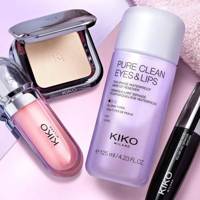 KIKO Milano Pure Clean Eyes & Lips dwufazowy płyn do demakijażu oczu i ust 125ml