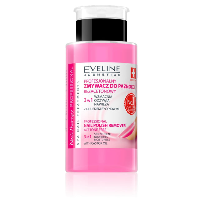 Eveline Cosmetics Nail Therapy Professional profesjonalny zmywacz do paznokci bezacetonowy 190ml