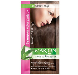 Marion Szampon koloryzujący 4-8 myć 58 Średni Brąz 40ml