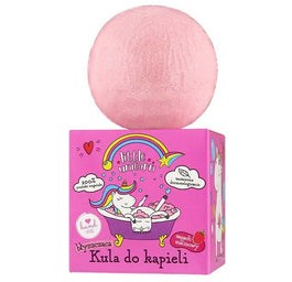 Little Unicorn Błyszcząca kula do kąpieli Malina 165g