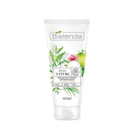 Bielenda Eco Nature peeling do twarzy detoksykujący Woda Kokosowa & Zielona Herbata & Trawa Cytrynowa 150g