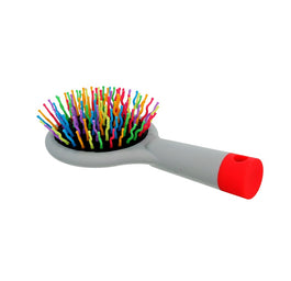 Twish Handy Hair Brush With Mirror szczotka do włosów z lusterkiem Light Grey