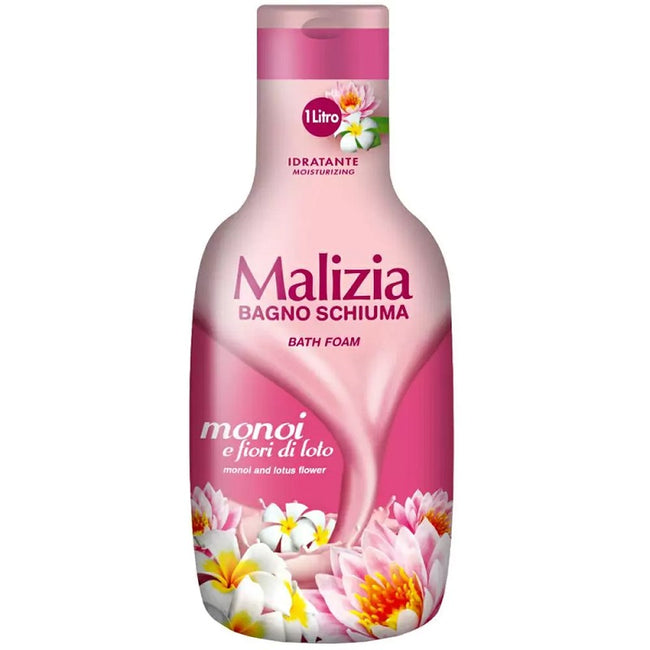 Malizia Bath Foam płyn do kąpieli Monoi i Kwiat Lotosu 1000ml