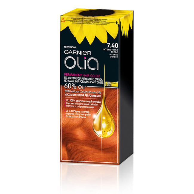 Garnier Olia farba do włosów 7.40 Intensywna Miedź