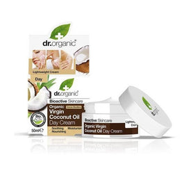 Dr.Organic Virgin Coconut Oil Day Cream odżywczo-zmiękczający krem na dzień do skóry suchej 50ml