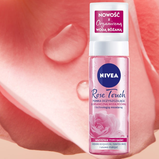 Nivea You Got This zestaw Fresh Rose Touch antyperspirant w kulce 50ml + Fresh Blends Malina i Borówka żel pod prysznic 300ml + Soft Rose pomadka do ust 4.8g + Rose Touch pianka oczyszczająca do twarzy 150ml + kosmetyczka