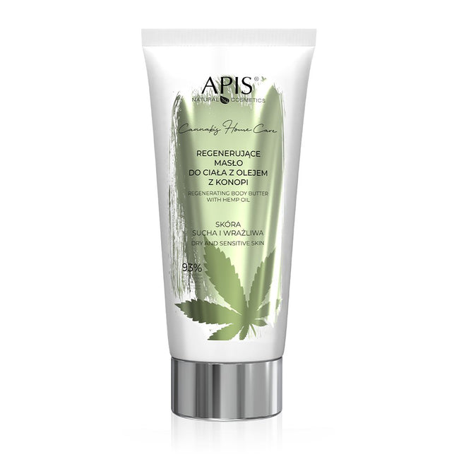 APIS Cannabis Home Care regenerujące masło do ciała z olejem z konopi 200ml