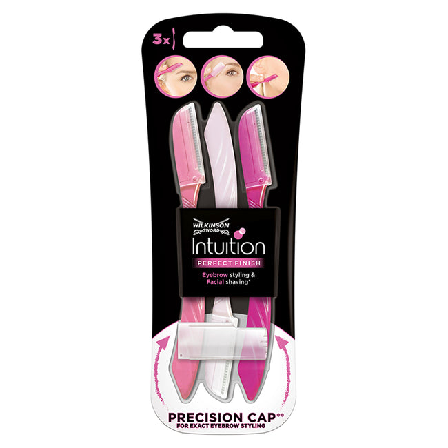Wilkinson Intuition Perfect Finish maszynki jednorazowe do brwi i twarzy 3szt