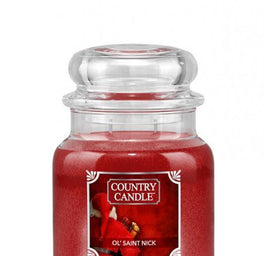 Country Candle Średnia świeca zapachowa z dwoma knotami Ol' Saint Nick 453g