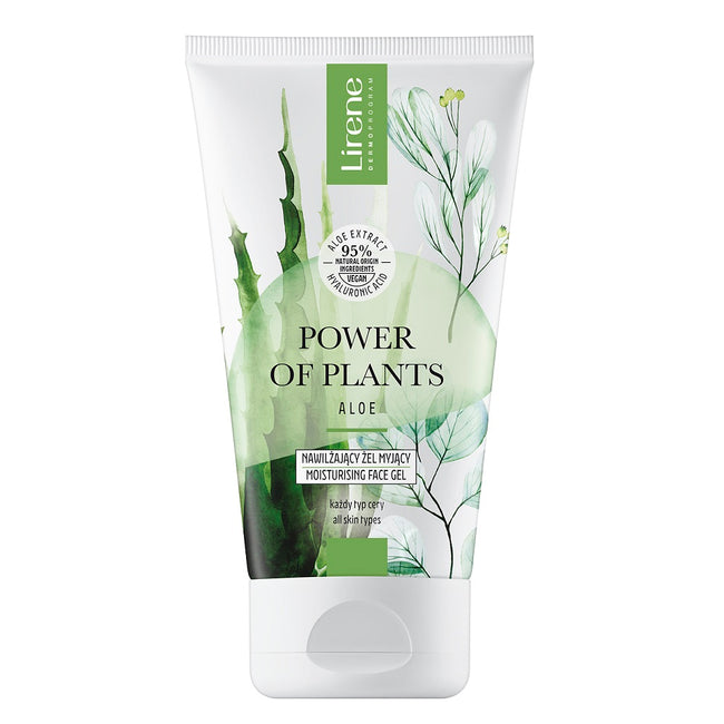 Lirene Power of Plants Aloes zestaw krem nawilżający 50ml + nawilżający żel myjący 150ml