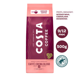 COSTA COFFEE Caffe Crema Blend kawa palona mielona Dark Roast 500g