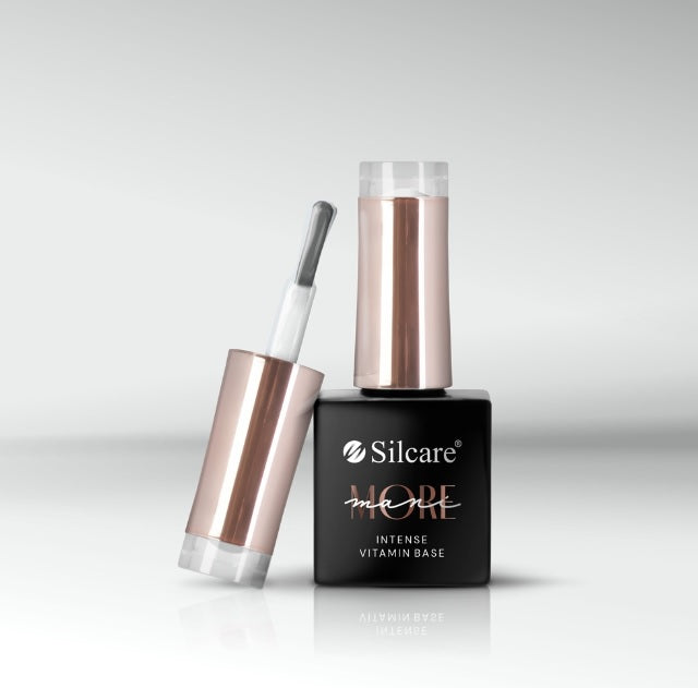 Silcare Mani More Set zestaw witaminowa baza hybrydowa 10g + lakier hybrydowy do paznokci 3x10g + lakier nawierzchniowy 10g