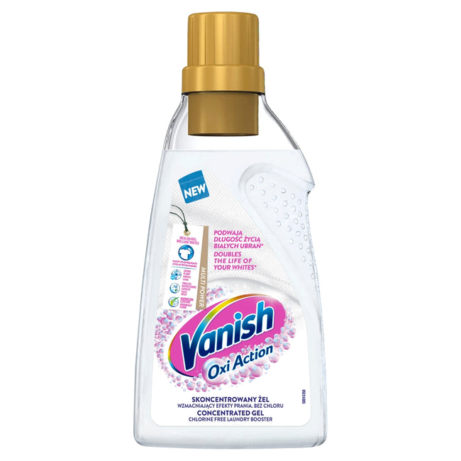 Vanish Oxi Action odplamiacz do białych tkanin w żelu 750ml