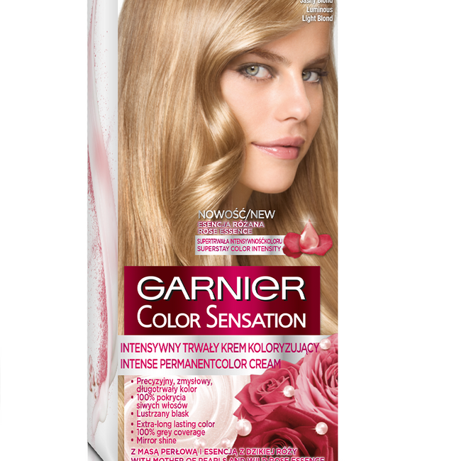Garnier Color Sensation krem koloryzujący do włosów 8.0 Świetlisty Jasny Blond