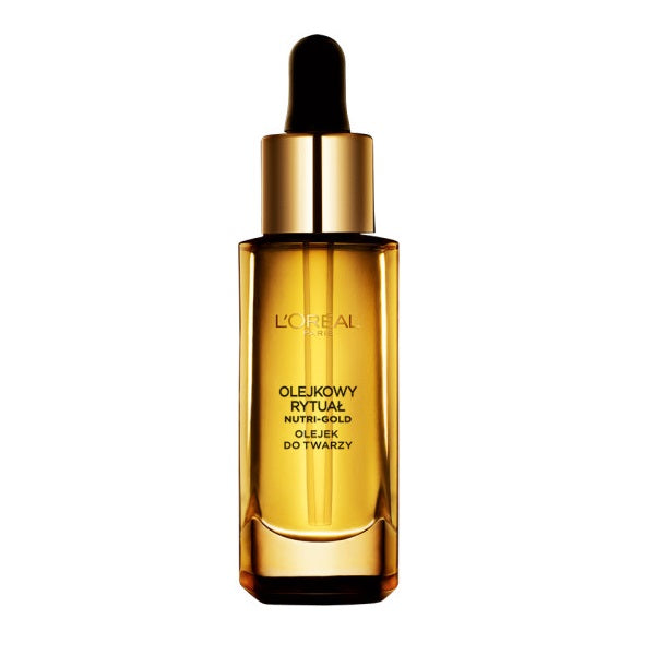 L'Oreal Paris Nutri-Gold Olejkowy Rytuał olejek do twarzy skóra sucha 30ml