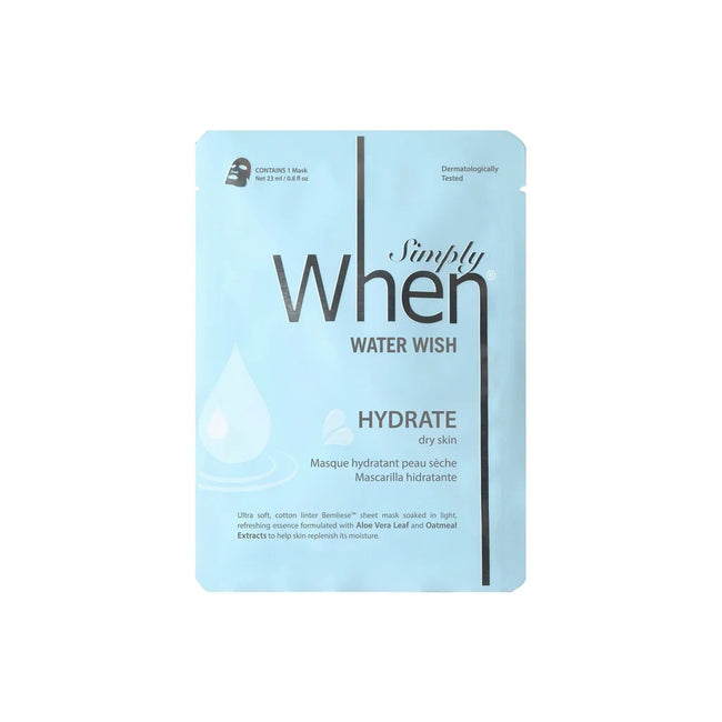 Simply When Water Wish Hydrate Sheet Mask nawilżająca maska do twarzy 23ml