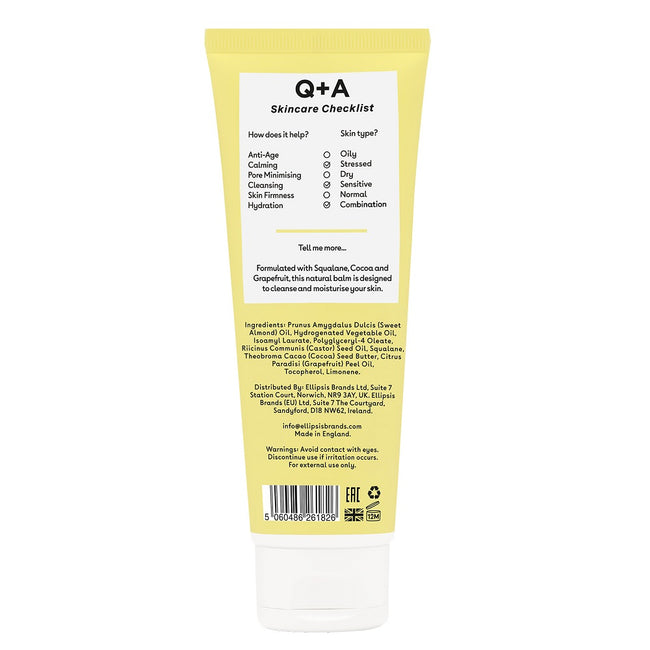 Q+A Grapefruit Cleansing Balm balsam do mycia twarzy z grejpfrutem 125ml